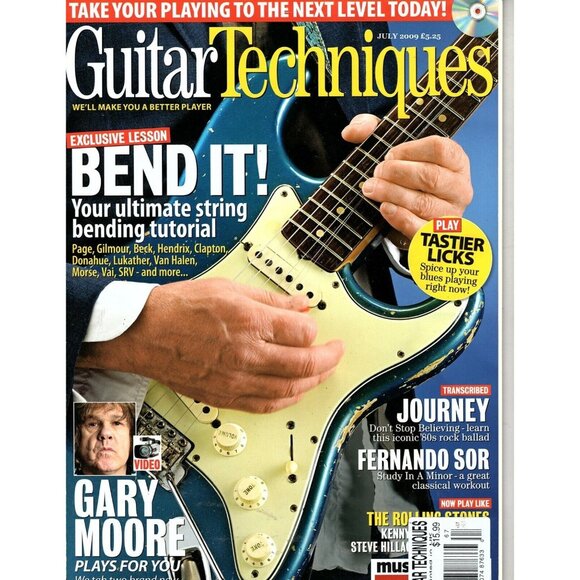 Guitar Techniques Magazine July 2009 Bend It! Ultimate String Bending Tutorial - Picture 1 of 1